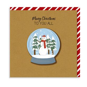 クリスマスカード　ＶＤ０５９　スノードーム