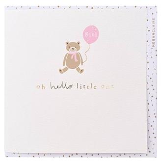 ベビーカード　ＨＰ０１　テディベア（女の子）