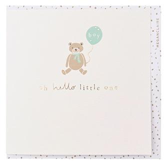 ベビーカード　ＨＰ０２　テディベア（男の子）