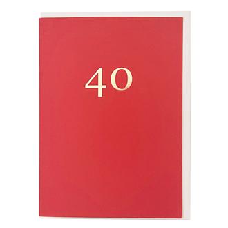 バースデイカード　ＳＡＶ４０　サヴィルロウ（４０歳）