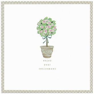 退職祝いカード　ＰＨ３５　プリムローズヒル（ばら鉢植）