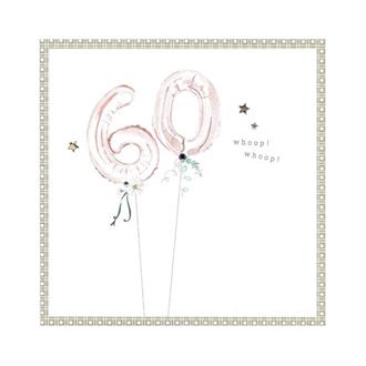 バースデイカード　ＰＨ６７　風船（６０歳）