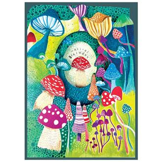 バースデイカード　ＡＧ２７　じゃばら（きのこ）