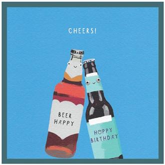 バースデイカード　Ｇ２４　グーグリィ（ビール瓶）