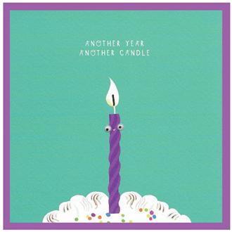 バースデイカード　Ｇ３０　グーグリィ（ろうそく）