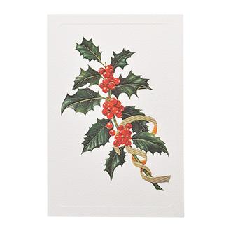 クリスマスカード　ＡＧＮ７８４　ヒイラギ