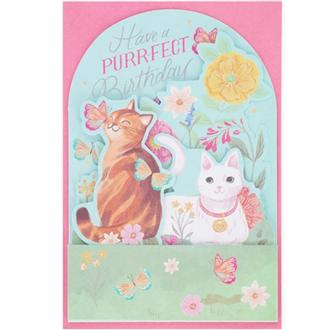 バースデイカード　ＢＧＰＵ０００２　ＰｏｐＵｐ（ねこ）