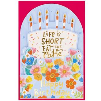 バースデイカード　ＢＧＰＵ０００４　ＰｏｐＵｐ（ホールケーキ）