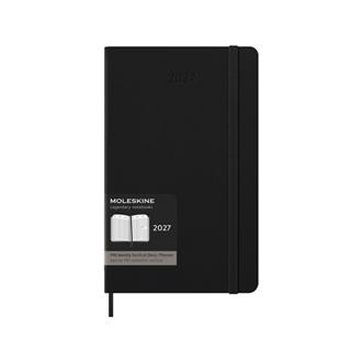 ２７　１２ヶ月　プロフェッショナルダイアリー　バーチカル　ラージ　ハードカバー　ブラック