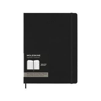 ２７　１２ヶ月　プロフェッショナルダイアリー　バーチカル　ＸＬ　ハードカバー　ブラック
