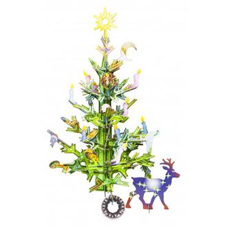 動物の置物　クリスマスツリー