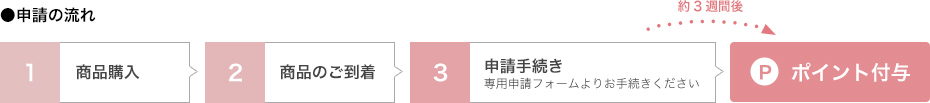 ●申請の流れ：図