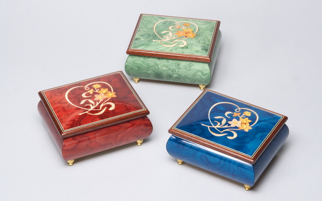 小田原寄木細工 ベル型オルゴール