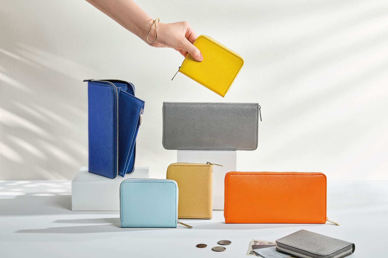 カラーチャート　ジップウォレット