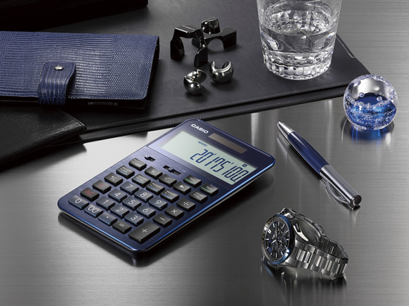 カシオ　電卓　S100　ブルー