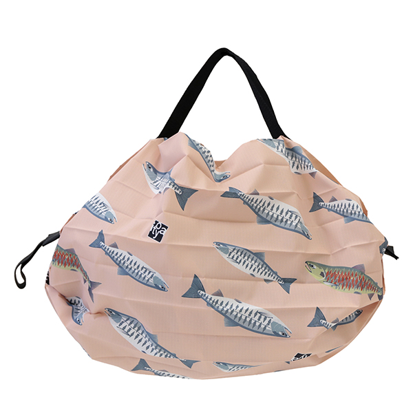 伊東屋オリジナル〈おいしい魚〉Shupatto コンパクトバッグ
