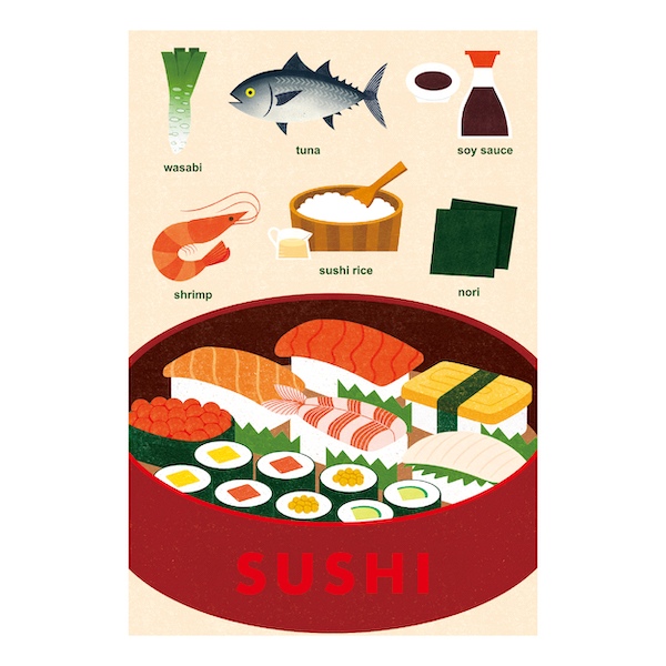 トラベルポストカード　寿司